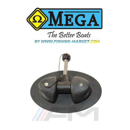 OMEGA - Ключ за гребло с основа за лепене Aqua 3 - черен
